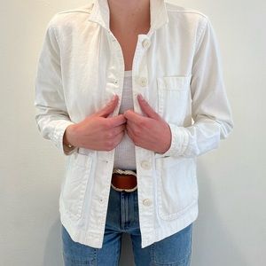 Madewell White Denim Jacket